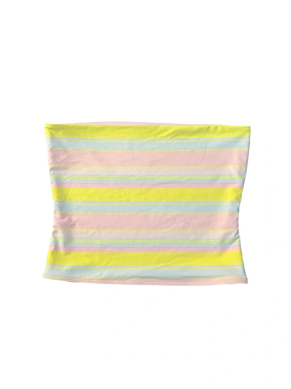 Frankie's Bikinis Pastel Pink Bandeau Swim Top Size XS